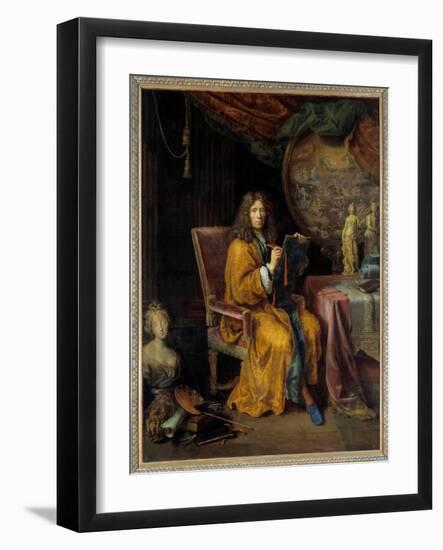 Self Portrait Painting by Pierre Mignard (1612-1695) 17Th Century. Sun 2,35X1,88 M. - Self Portrait-Pierre Mignard-Framed Giclee Print