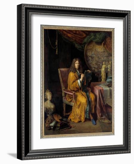 Self Portrait Painting by Pierre Mignard (1612-1695) 17Th Century. Sun 2,35X1,88 M. - Self Portrait-Pierre Mignard-Framed Giclee Print
