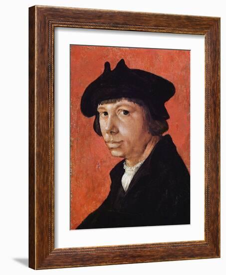 Self-Portrait - Peinture De Lucas Van Leyden (1489/94-1533) (Lucas De Leyde, Lucas Huighensz Ou Luc-Lucas van Leyden-Framed Giclee Print