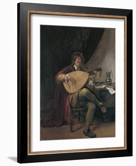 Self-Portrait Playing the Lute, Ca 1665-Jan Havicksz Steen-Framed Giclee Print