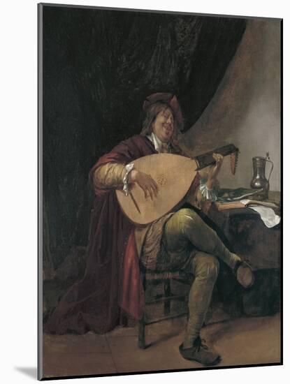 Self-Portrait Playing the Lute, Ca 1665-Jan Havicksz Steen-Mounted Giclee Print