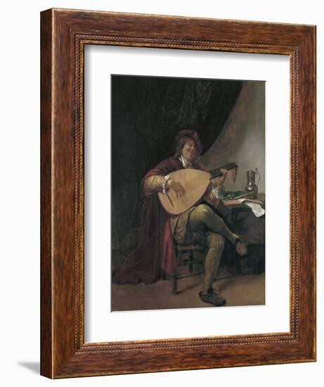 Self-Portrait Playing the Lute, Ca 1665-Jan Havicksz Steen-Framed Giclee Print