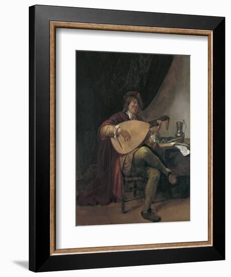 Self-Portrait Playing the Lute, Ca 1665-Jan Havicksz Steen-Framed Giclee Print