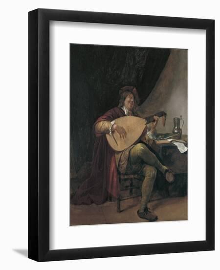 Self-Portrait Playing the Lute, Ca 1665-Jan Havicksz Steen-Framed Giclee Print