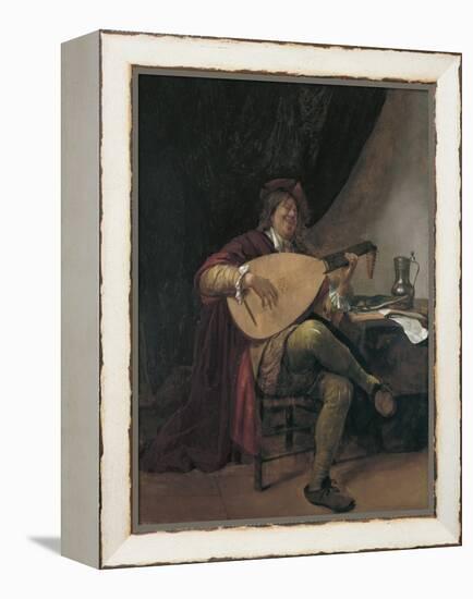 Self-Portrait Playing the Lute, Ca 1665-Jan Havicksz Steen-Framed Premier Image Canvas