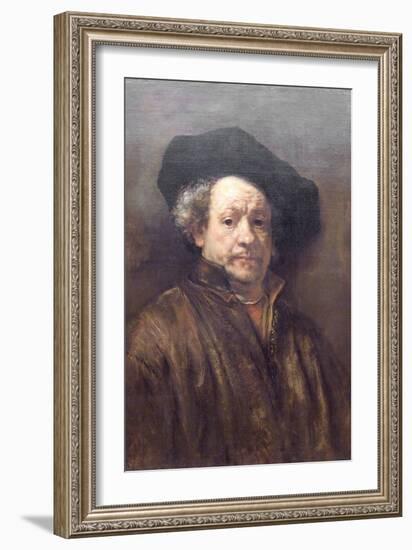 Self Portrait Rembrandt-Rembrandt van Rijn-Framed Art Print