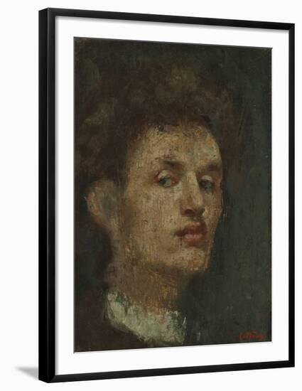 Self Portrait - Ruddy-Edvard Munch-Framed Premium Giclee Print
