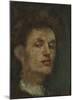 Self Portrait - Ruddy-Edvard Munch-Mounted Premium Giclee Print
