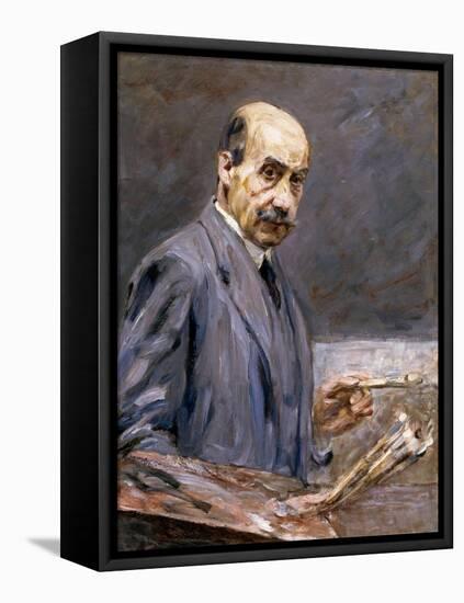 Self Portrait; Selbstbildnis-Max Liebermann-Framed Premier Image Canvas