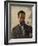 Self Portrait Study, C.1912 (Oil on Canvas)-Adolphe Valette-Framed Giclee Print