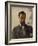 Self Portrait Study, C.1912 (Oil on Canvas)-Adolphe Valette-Framed Giclee Print