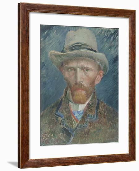 Self-Portrait, Vincent Van Gogh.-Vincent van Gogh-Framed Art Print