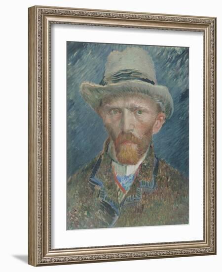 Self-Portrait, Vincent Van Gogh.-Vincent van Gogh-Framed Art Print