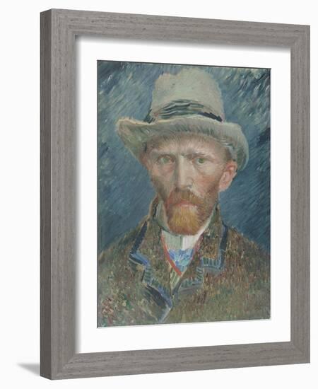 Self-Portrait, Vincent Van Gogh.-Vincent van Gogh-Framed Art Print