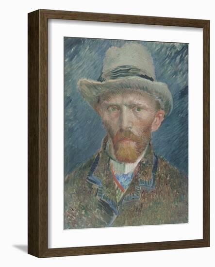 Self-Portrait, Vincent Van Gogh.-Vincent van Gogh-Framed Art Print