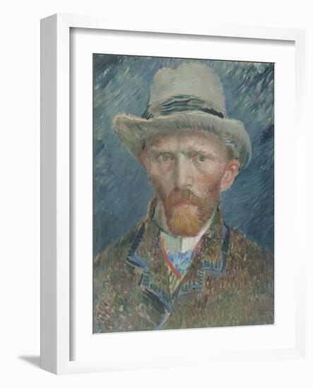 Self-Portrait, Vincent Van Gogh.-Vincent van Gogh-Framed Art Print