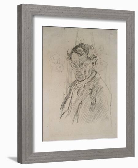 Self Portrait Wearing Glasses-Walter Richard Sickert-Framed Giclee Print