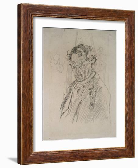 Self Portrait Wearing Glasses-Walter Richard Sickert-Framed Giclee Print