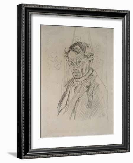 Self Portrait Wearing Glasses-Walter Richard Sickert-Framed Giclee Print