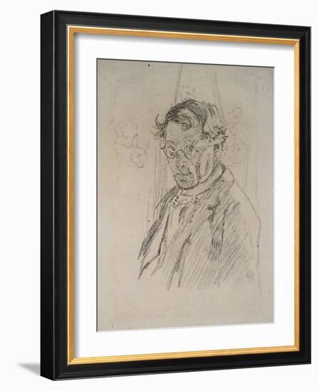 Self Portrait Wearing Glasses-Walter Richard Sickert-Framed Giclee Print