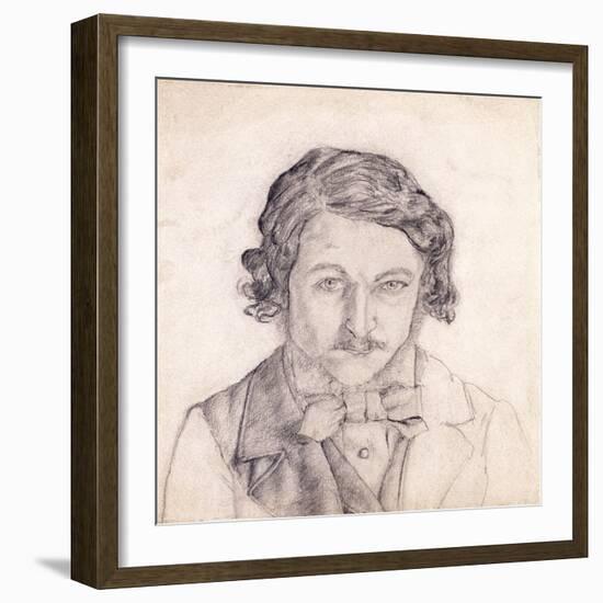 Self Portrait, William Morris, England, Late 19th Century-null-Framed Giclee Print