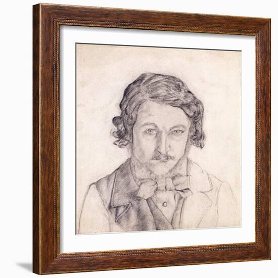 Self Portrait, William Morris, England, Late 19th Century-null-Framed Giclee Print