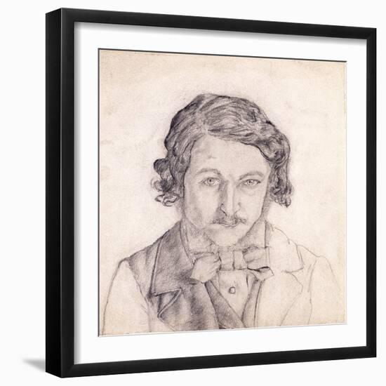 Self Portrait, William Morris, England, Late 19th Century-null-Framed Giclee Print