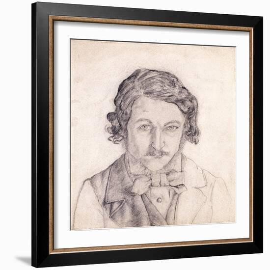 Self Portrait, William Morris, England, Late 19th Century-null-Framed Giclee Print