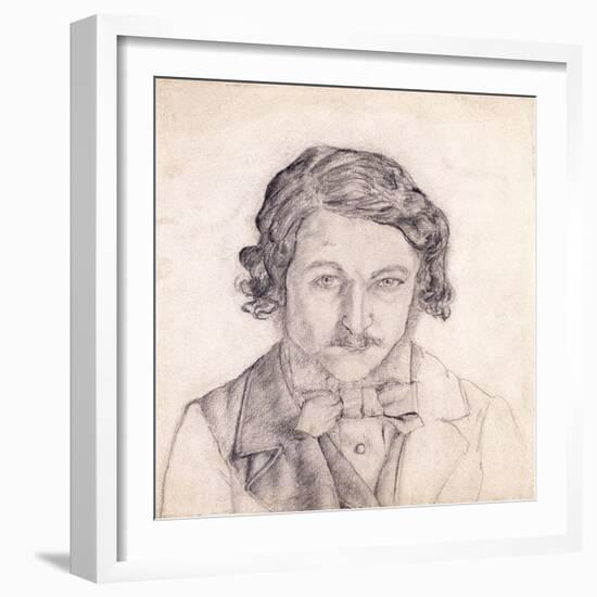 Self Portrait, William Morris, England, Late 19th Century-null-Framed Giclee Print