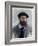 Self Portrait with a Beret, 1886-Claude Monet-Framed Giclee Print