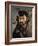 Self-Portrait with a Casquette, 1872-1873-Paul Cézanne-Framed Giclee Print