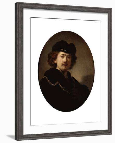 Self-Portrait with a Gold Chain, 1633-Rembrandt van Rijn-Framed Giclee Print