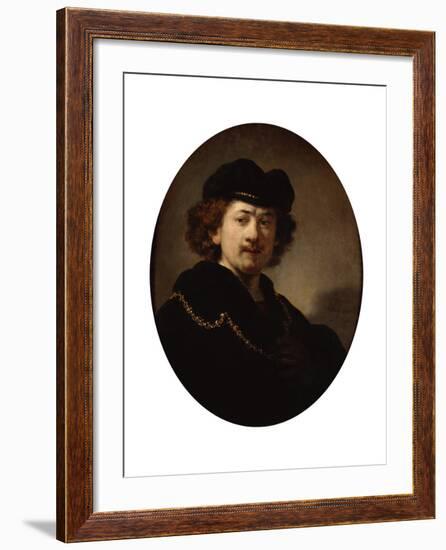 Self-Portrait with a Gold Chain, 1633-Rembrandt van Rijn-Framed Giclee Print