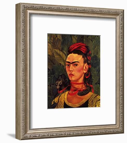 Self Portrait with a Monkey, c.1940-Frida Kahlo-Framed Art Print