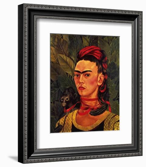 Self Portrait with a Monkey, c.1940-Frida Kahlo-Framed Art Print