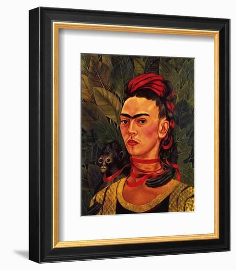 Self Portrait with a Monkey, c.1940-Frida Kahlo-Framed Art Print