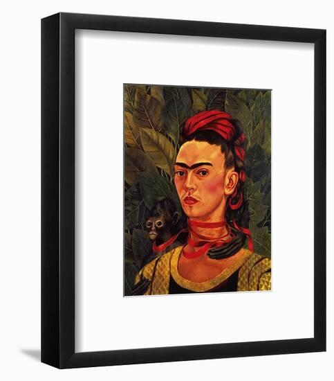 Self Portrait with a Monkey, c.1940-Frida Kahlo-Framed Art Print