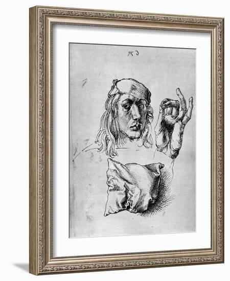 Self Portrait with a Pillow, 1493-Albrecht Durer-Framed Giclee Print