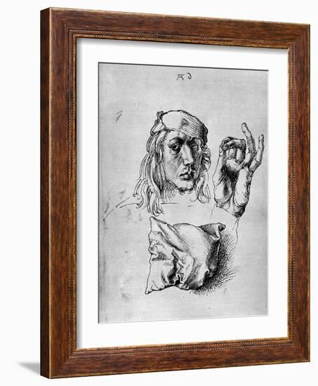 Self Portrait with a Pillow, 1493-Albrecht Durer-Framed Giclee Print