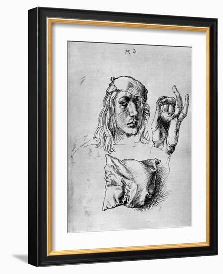 Self Portrait with a Pillow, 1493-Albrecht Durer-Framed Giclee Print