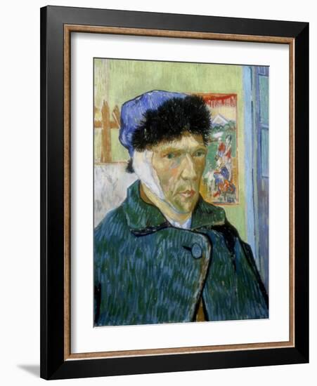 Self-Portrait with Bandaged Ear, 1889-Vincent van Gogh-Framed Giclee Print