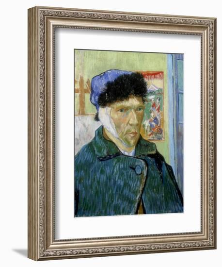 Self-Portrait with Bandaged Ear, 1889-Vincent van Gogh-Framed Giclee Print