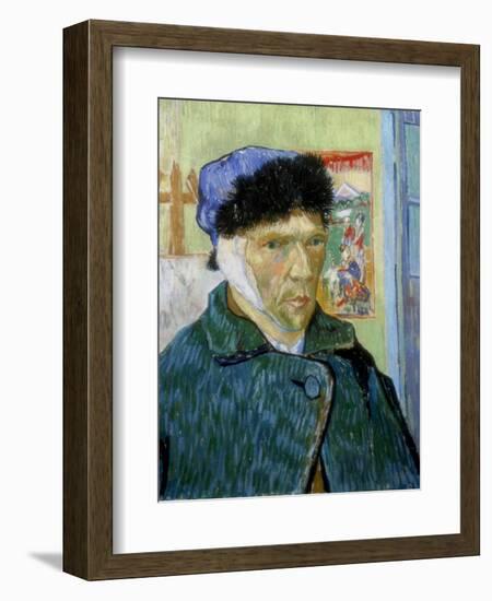 Self-Portrait with Bandaged Ear, 1889-Vincent van Gogh-Framed Giclee Print