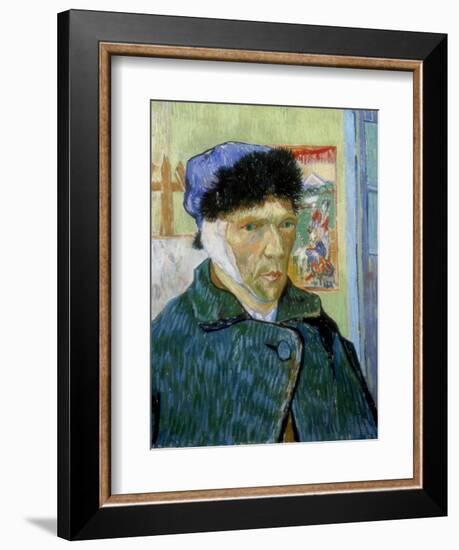 Self-Portrait with Bandaged Ear, 1889-Vincent van Gogh-Framed Giclee Print