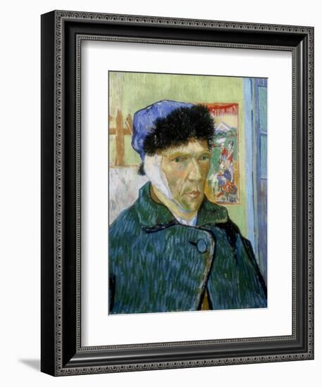 Self-Portrait with Bandaged Ear, 1889-Vincent van Gogh-Framed Giclee Print