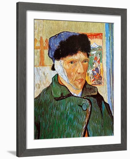 Self-Portrait with Bandaged Ear, c.1889-Vincent van Gogh-Framed Art Print