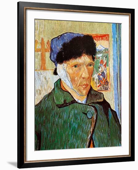 Self-Portrait with Bandaged Ear, c.1889-Vincent van Gogh-Framed Art Print