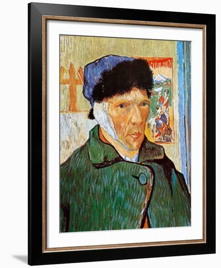 Self-Portrait with Bandaged Ear, c.1889-Vincent van Gogh-Framed Art Print