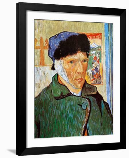 Self-Portrait with Bandaged Ear, c.1889-Vincent van Gogh-Framed Art Print