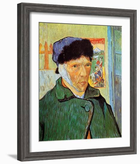 Self-Portrait with Bandaged Ear, c.1889-Vincent van Gogh-Framed Art Print